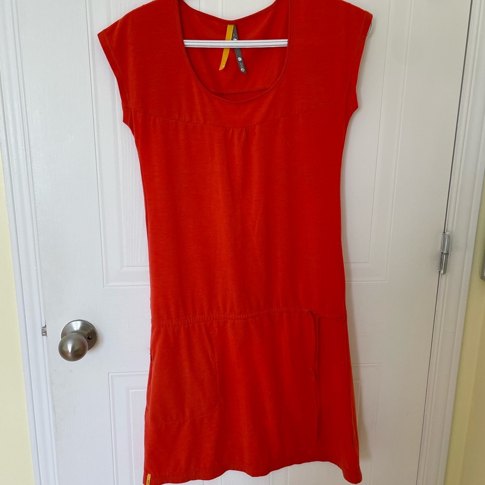 Robe rouge-orange femme Lole
